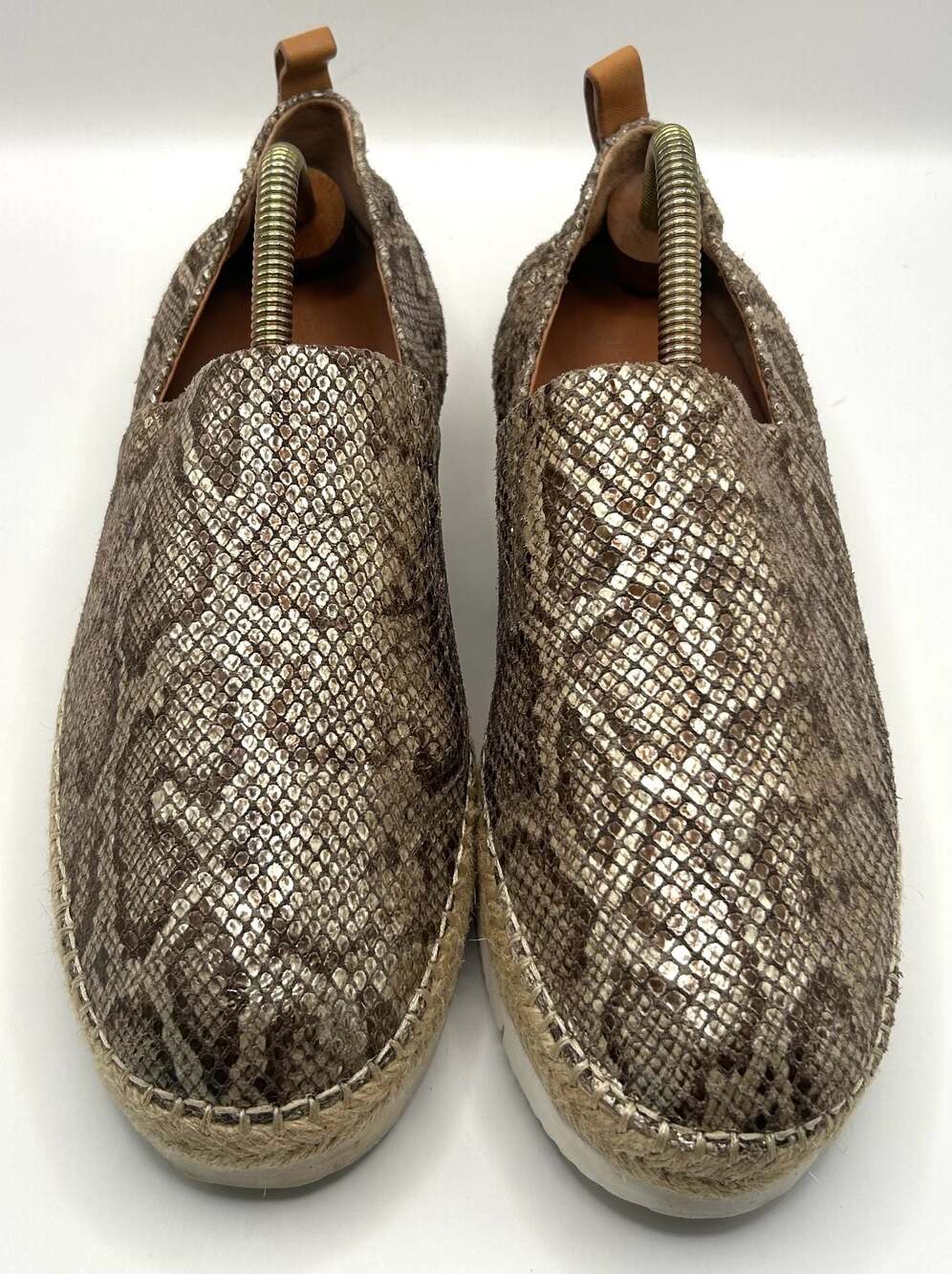 Gentle Souls by Kenneth Snake Print Leather Espadrille Sneakers